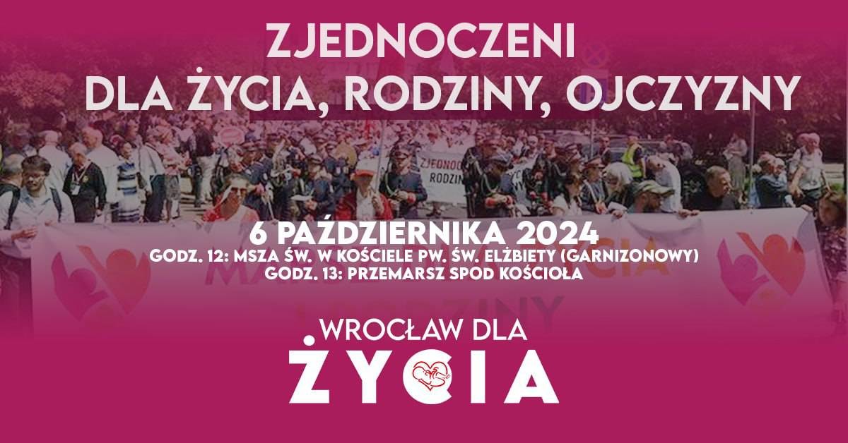 Marsz „Wrocław dla Życia” 2024